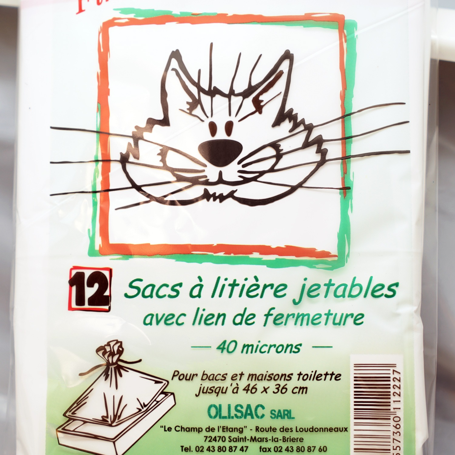 CONFO® Sac poubelle bac à litière pour chat spécial pour toilette