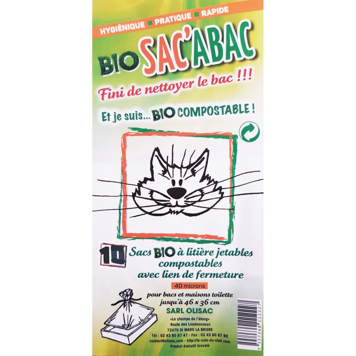 Sac de litière pour chat biodégradable et écologique